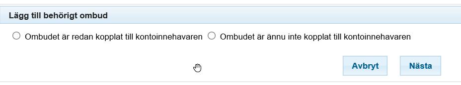 Lägga till nytt ombud på konton Registerförordning 389/2013/EU (artikel 23) URID