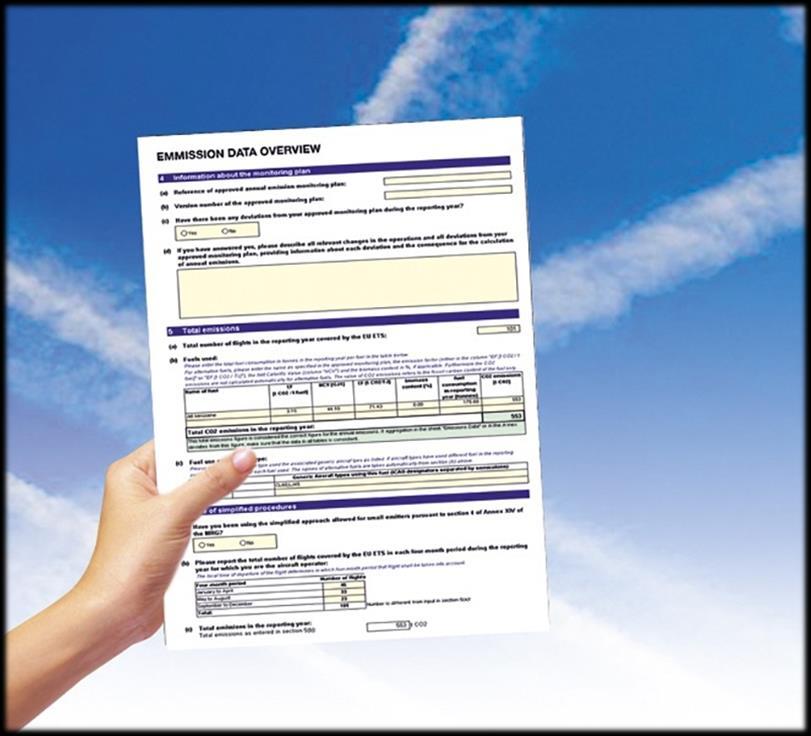 MRR förenklad övervakning Får använda verktyg för att uppskatta utsläppen: Eurocontrols Small Emitter Tool ICAO