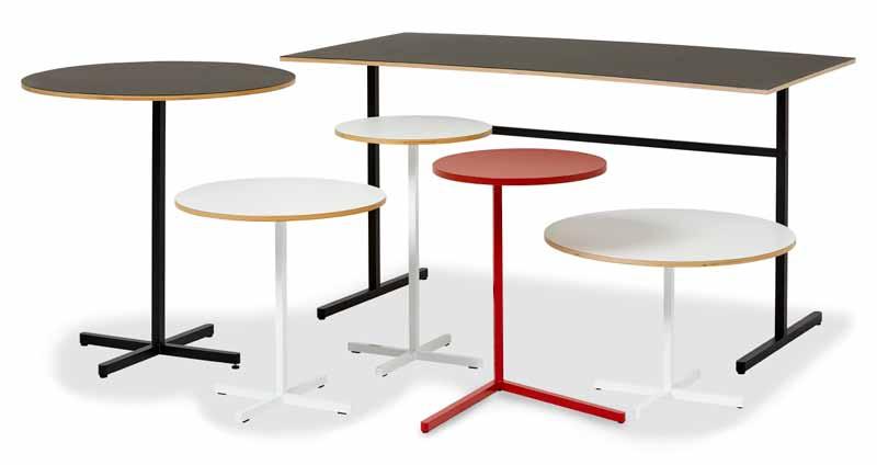 T, X & Y table Design Tengbom Daniel Lavonius Jarefeldt T, X & Y table är lättplacerade enkelbord med praktisk formgivning.
