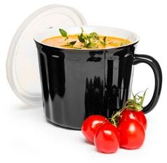 En supersmart soppmugg med lock perfekt för att ta med soppan till jobbet eller inför träningen. Det praktiska örat gör att du kan hålla i koppen och dricka soppan direkt. Finns i flera färger. Art.