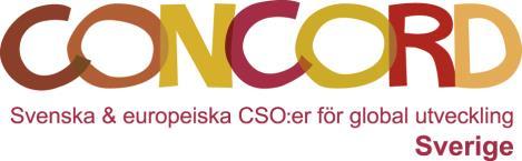Verksamhetsplan för CONCORD Sverige 2018 1. Inledning CONCORD Sverige är en gemensam plattform för 62 svenska bistånds- och utvecklingsorganisationer.
