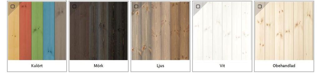 4. Preferenser för utseende av träprodukter I studien föll valet på att fokusera på preferenser i två produktgrupper; trägolv och väggpanel. 4.1.