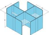 Den.Cube års garanti Antal Komponenter som ingår Sidopanel Bakre panel -vägskoppling (90º) -vägskoppling (90º) Val av textil Modelllkod Modulbredd Moduldjup Lucia Blazer lite Blazer Blazer & Quilt