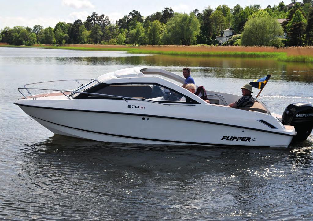 SMARTASTE SPORT TOPEN! FLIPPER 670 ST med Mercury F150 EFI 549 000.- Ord. pris: 609 600.