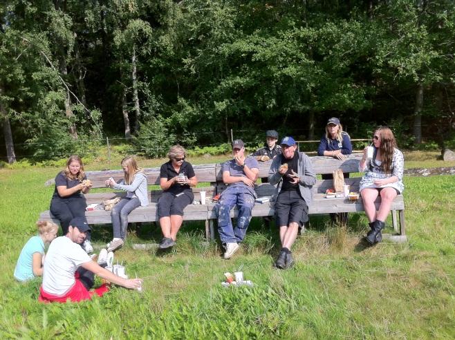 Ridstigar och utebanor Ridstigarna röjs regelbundet för att framkomligheten ska vara god och det ska vara säkert att rida på dessa. Under året har även underlagen förbättrats med sand och grus.