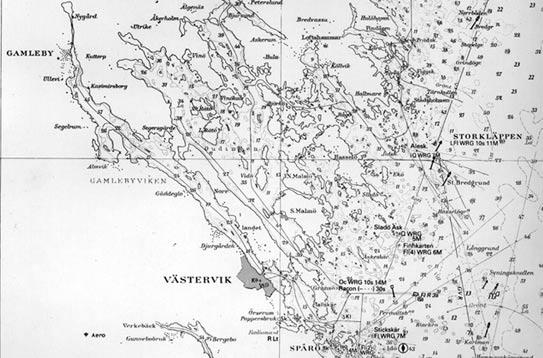 Utrikeviken Kuggviken Örserumsviken Figur 1. Översiktskarta över kuststräckan mellan Västervik och Gamleby. (Zannichellia palustris) och axslinga på de grundare partierna och natearter på större djup.