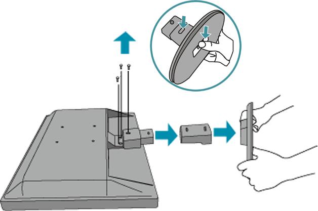 The Base Sockeln Forsiden Tillbehörssats Ansluta till PC:n Komma igång Optimera prestanda Ta bort sockeln Ta bort sockeln Omständigheter: för VESA-standard monteringstillämpningar Ta bort de 3