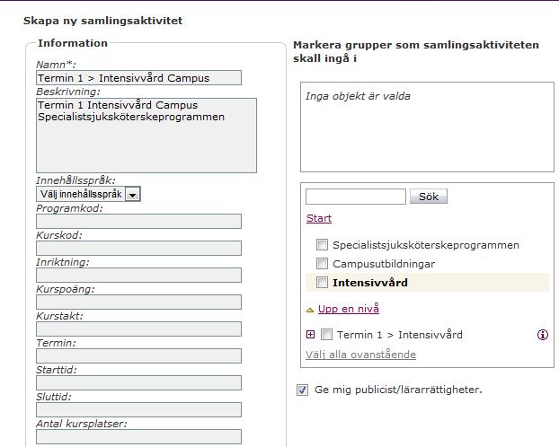 strukturen för att komma till rätt nivå.