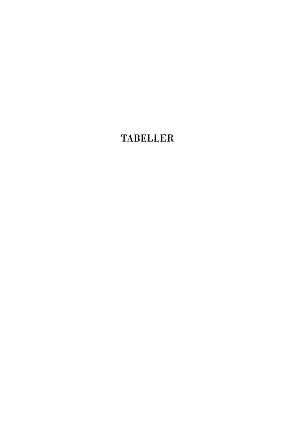 TABELLER