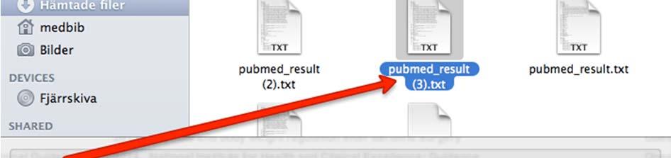 option: Välj PubMed(NLM) Duplicates välj Discard Duplicates