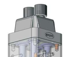 4 med pulverutmatning (forts.) Pumpadapterns 8-mm slangkoppling är lös Drag åt 8-mm slangkopplingen. Felsökning av Prodigy HDLV-system Pumpfästets O-ringar är utslitna Byt ut pumpfästets O-ringar.