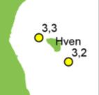 FIGUR. Syrebristsituationen under perioden juli-november i Öresund.