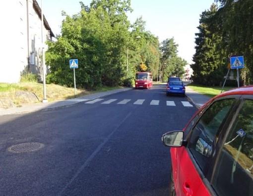 Bild 5: Vasaloppsvägen - Stjernströms väg I dagsläget finns inte separat cykelbana på denna sträcka.