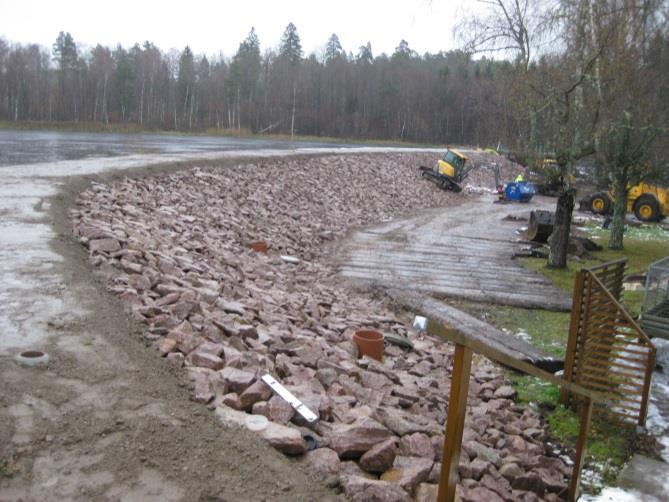 Renovering av dammanläggningen vid Brittedals kraftverk Under sensommaren 2016 påbörjades arbetet med en renovering av