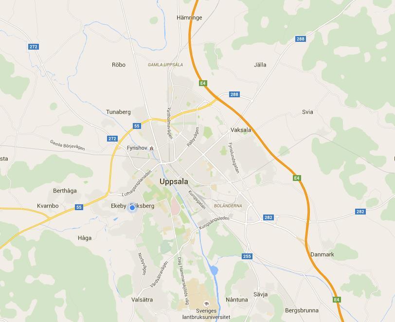 Bild - Uppsala och dess närområde.