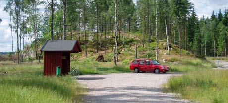 60 Startplatsen vid Rastamossens våtmark, här finns både information, avställningsmöjligheter för transportmedel och ett vindskydd Offentlighet och framkomlighet Kilarna Av de sparade områdena som