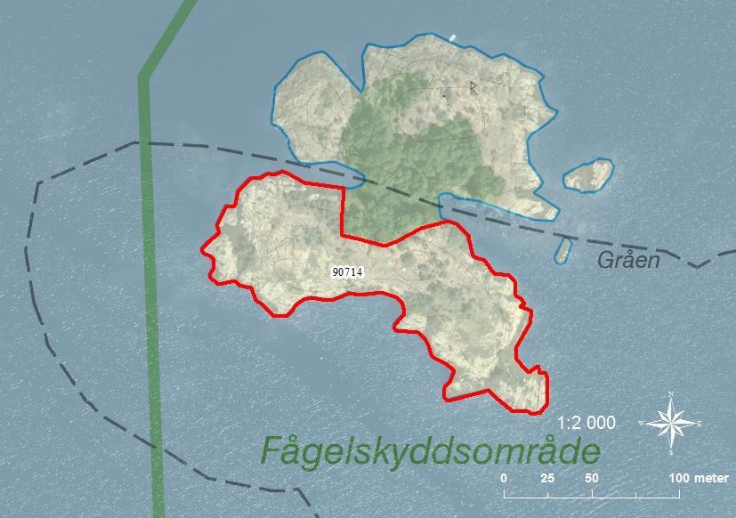 90714 Gråens sydö SE0540085 4-5 1,13 Stor skogsbeklädd ö där bara södra strandremsan ingår i restaureringen. Detta område är igenväxt med mycket sly och även en del mindre tallar.