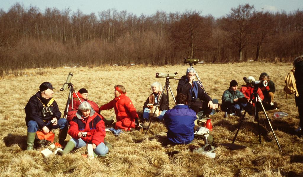 foto: Ulf Ljungbeck En fågelkursträff i Åsum i mars 1996 Efterlysning