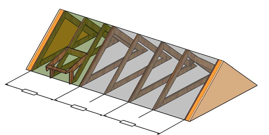 HUSTYP 1,2,3 UTGÖRS VARDERA AV KASETT A,B,C. HUSTYP 4 UTGÖRS AV A,B,C SAMT KASETT D OCH E PÅ MINDRE TAK RITAT I DETALJ I RITNING A335-51. KASETT D REKOMMENDERAS ATT BYGGAS PÅ PLATS.