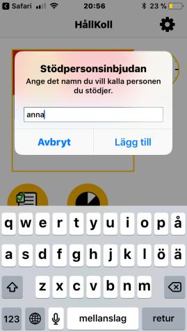 Ladda ner HållKoll vi App Store till stödpersonens ipad/iphone 3.