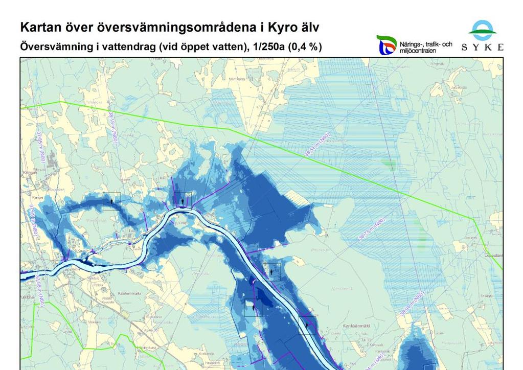 Översvämningskartorna över