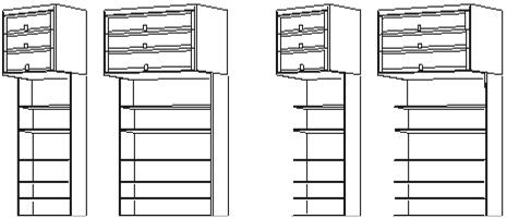 Valhall höjd 2336 mm Sid 4 Hylla med underskåp Med tre lådor Lådhöjd 188 mm Vit Ek, björk 530 240/400 K15633 9 550 13 010 530 300/400 K15733 9 885 13 510 510 240/400 K05633 8 275 1 155 510 300/400