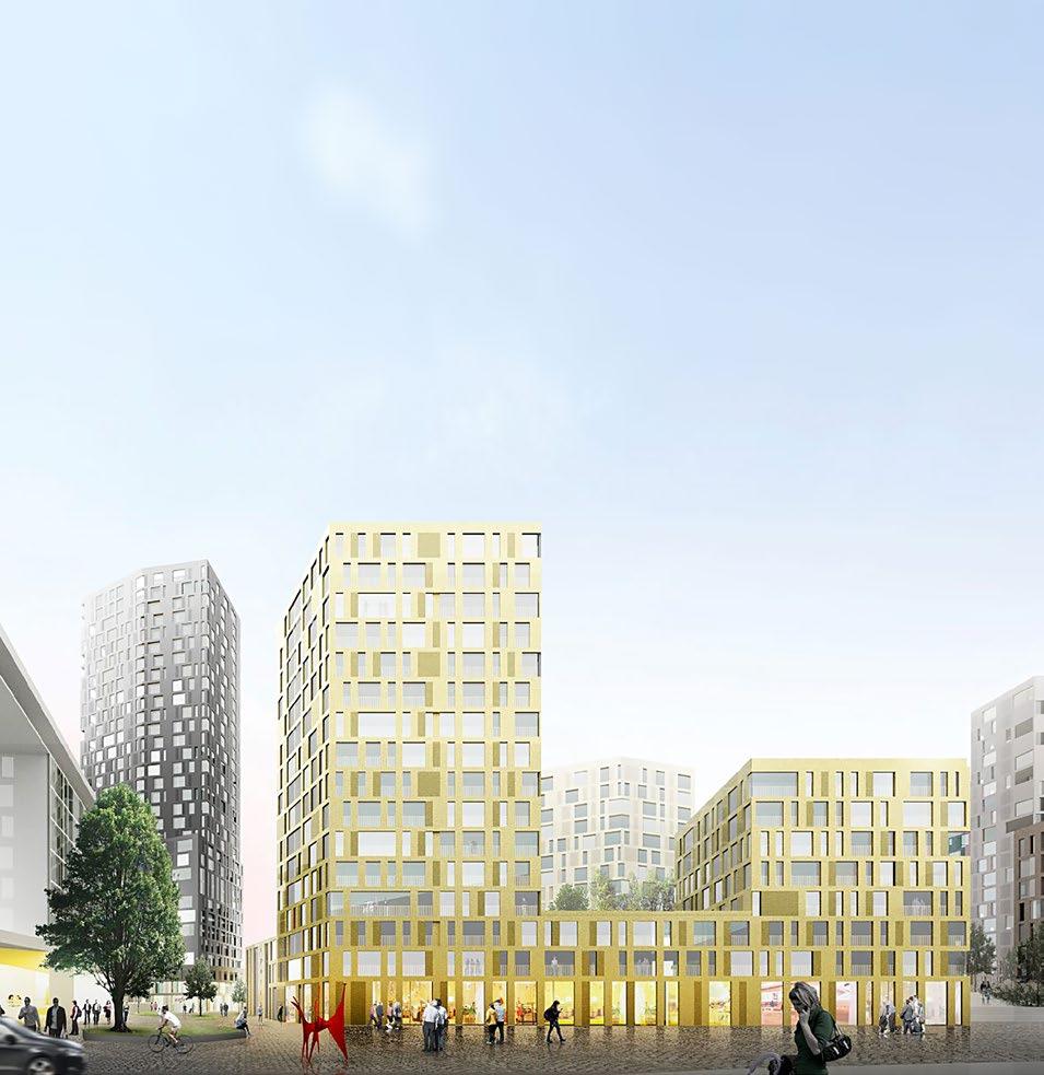 Östra Helsingfors 82 Nordsjö, Aromgränden Allt högre byggnader längs Norvägen Kiinteistö Oy Albatrossi byggs ut till en mångservicecentral för social- och