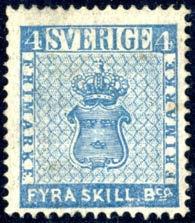 2j2 gråblå Intyg Strandell (1961) 5.1.1858 Bra exemplar av en svår nyans. (C) 800 23 4 Skilling Banco (F.2 E II) * Eftertryck.