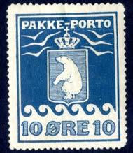 (C) 800 Grönland 351-375 351 10 öre Pakkeporto