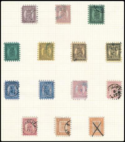 383 Samling Finland O/**/* 1856-1971 i Estettalbum med egenmonterade fickor, från 1950 mest **/*.