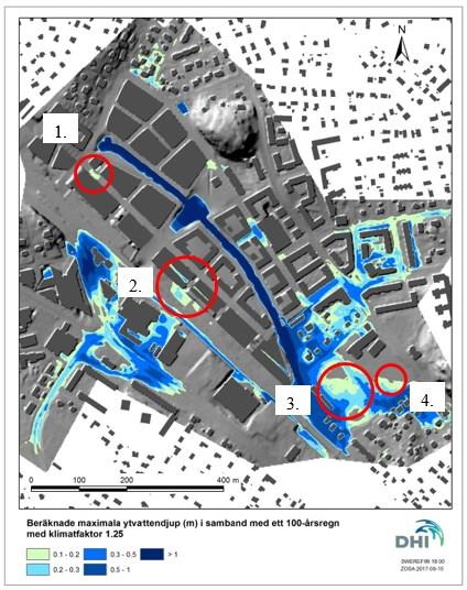 Sida 37 (54) försvarbart att bostadskvarter ska säkras mer än ett riksintresse och samhällsfunktion av betydande vikt som Mälarbanan.