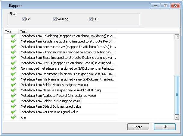 Börja med att exportera dokumenten från ProjectWise, därefter kan du importera dem till Chaos desktop.