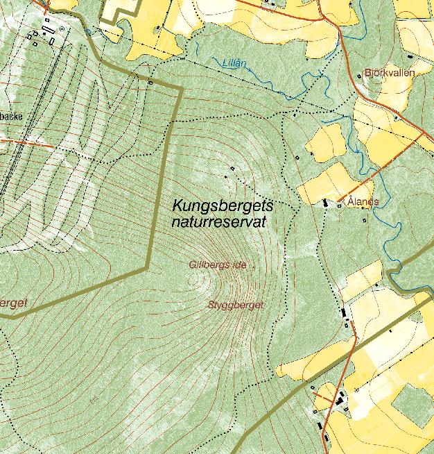 Karta tillhörande Gävleborgs läns författningssamling Dnr 511-410-04 81-201 6 Kungsbergets naturreservat Kungsberg 3:29 Kungsberg 2:21 Kungsberg 4:74 Kungsberg 2:13 Kungsberg 4:109 Järbo 9:8 Järbo