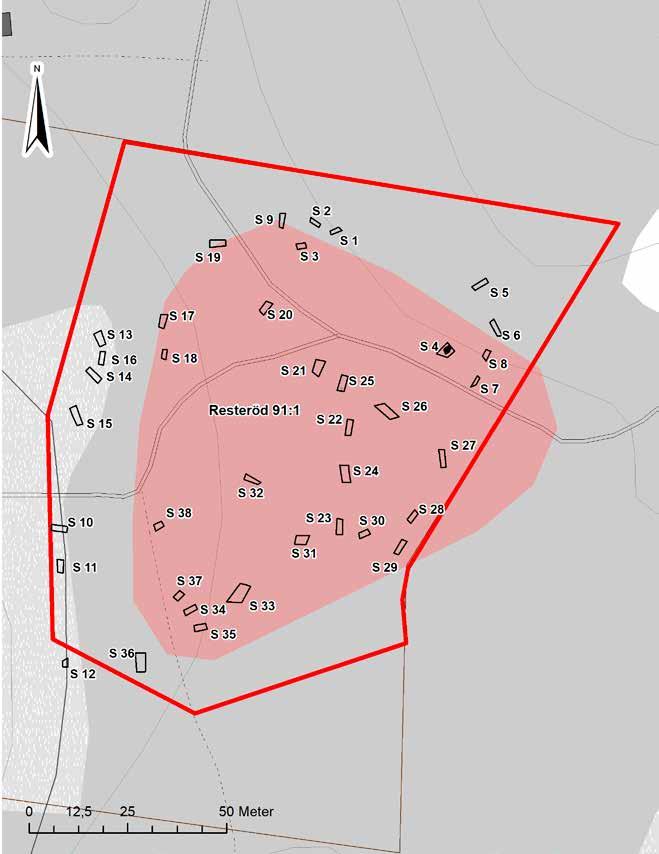 Arkeologisk förundersökning Resteröd 91 7 Figur 4.