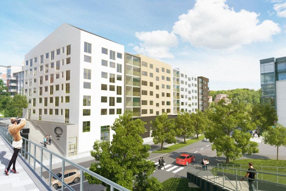 våningar lokalt. Planförslaget är även tänkt att inrymma cirka 10-12 LSS-bostäder.