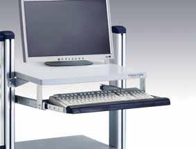 Passar till WS/WB-bordens profi ler, WTR vagnens profi l och TPH-bord. Fäste HKC-MA2 behövs för montering av LCD-hållare i C-profi l (TPHbord).