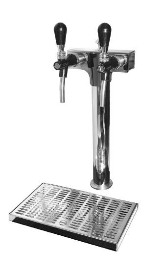 4. Installation Queen Pearl for integrated fitting WATER LINE Installation of drip tray and tap handles.