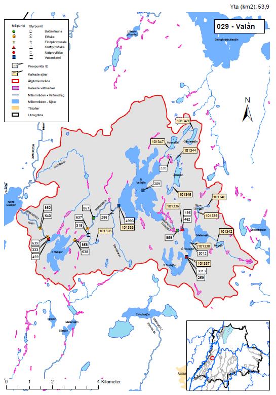 Sammanfattning av 'Åtgärdsområde namn' = S Vallsjön (46