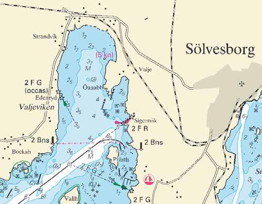 9 Nr 194 Sölvesborgs Segelsällskap. * 4626 (T) Sjökort/Chart: 74, 82, 822 Sverige. Södra Östersjön. Inseglingen till Åhus. Rinkaby. Skjutvarning.