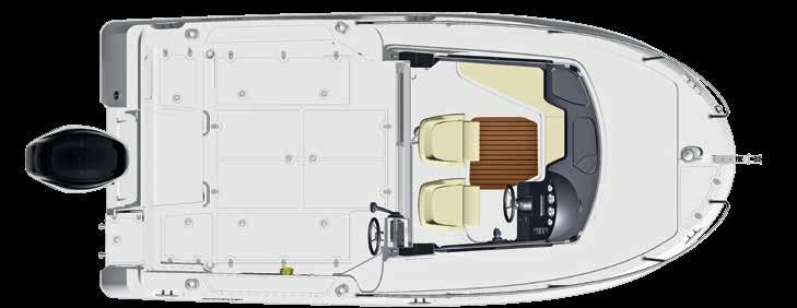 605 PILOTHOUSE Specifikationer 9 14 Total längd (M) 5,75 Bränsletank (L) 160 Bredd (M) 2,54 CE Design Kategori C Höjd - Utan kapell (M) 2,70 Maximalt antal personer 6 Torrvikt (Kg) 1345 Maxeffekt