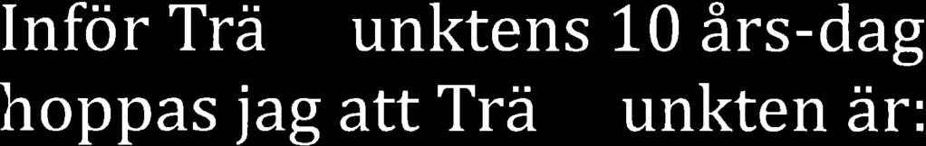 . Hpps på tt vi får vr kvr ch tt vårt utrymme INTE minskr, det kmmer kmm en ny genertin. Kvr idgens lkl ch tt mång ny persner dyker upp.. En träffpunkt ckså för yngre, knske en egen vdelning.