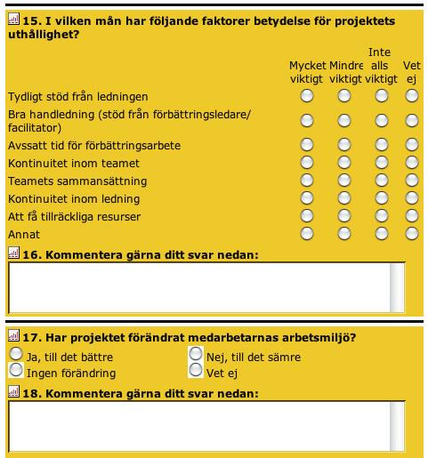 18 Uppföljning av