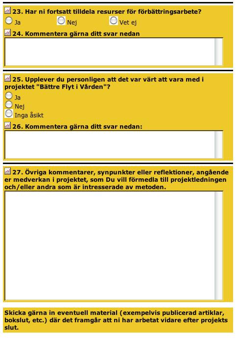 Uppföljning av två