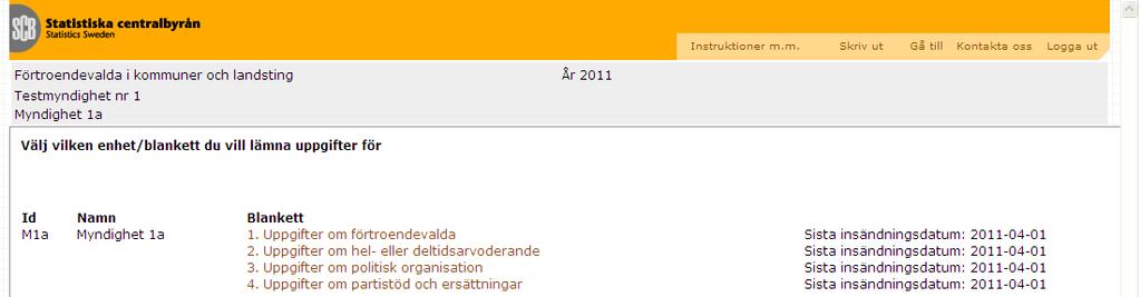 13(16) 3. Uppgifter om politisk organisation Vi är intresserade av att veta hur kommunens/landstingets politiska organisation ser ut.