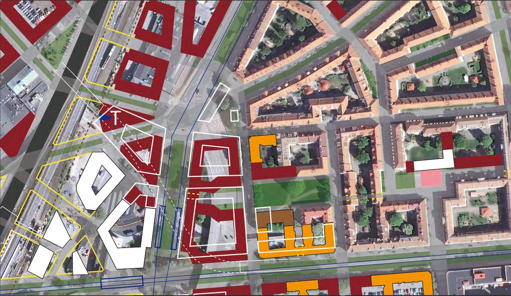 3. Behåll Artillerigatans bredd och öppna upp Gamlestads torg åt de förbipasserande kunderna på Gamlestandvägen: Torg Torg Park Skola Om Artillerigatan inte