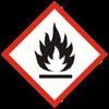 Flamma (GHS02) Utropstecken (GHS07) Signalord Varning Faroangivelser H226 Brandfarlig vätska och ånga. H319 Orsakar allvarlig ögonirritation.