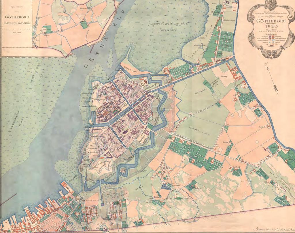 1800-talets utveckling av djuphamnen Stora delar av planområdet berör markområden som är av yngre datum.