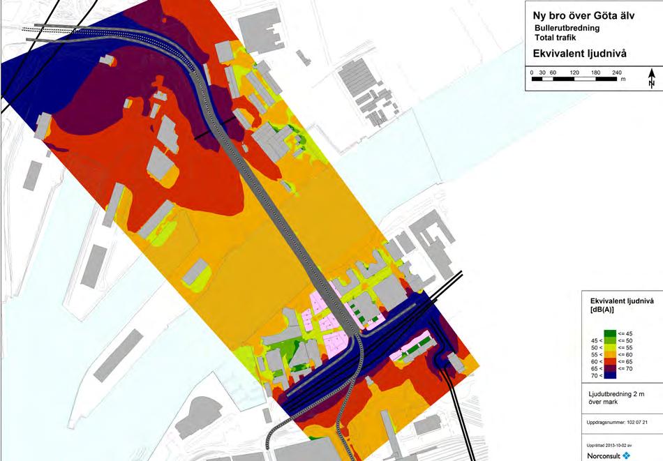 5.4:1 - Framtida bullerutbredning från ny Götaälvbro och övrig trafik.