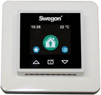 Casa R9-H/R15-H Comfort 201710 Beskrivning av Comfortpanelen forts. 2 Fläktreglering Forcerat Extra fläktkapacitet. När du behöver ha maximal ventilation.