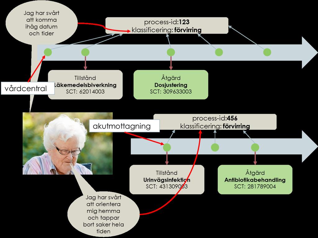 Hälso- och sjukvård Hälsoärende inom hälso- och sjukvård En individanpassad vårdprocess startar med att en ny kontaktorsak uppfattas av en hälso- och sjukvårdsaktör.